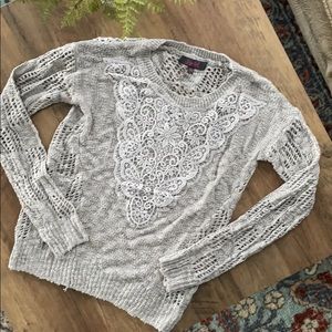 Marled cozy gray sweater